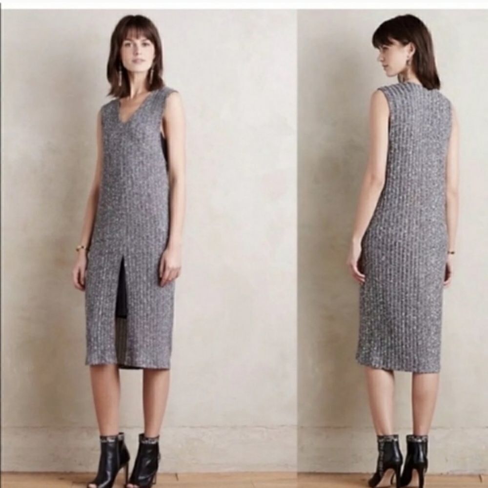 DOLAN LEFT COAST LUNA MIDI DRESS IN GRAY